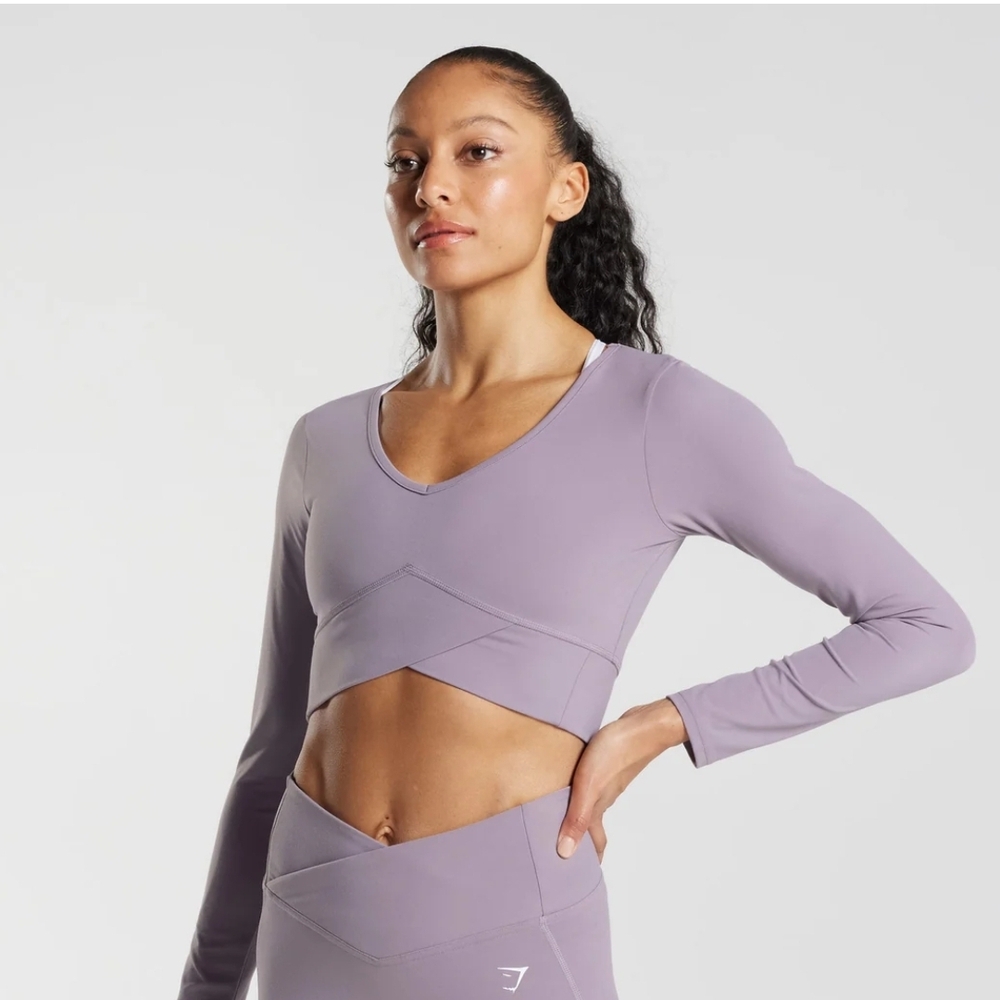 R2Gymshark Purple Long Sleeve Top